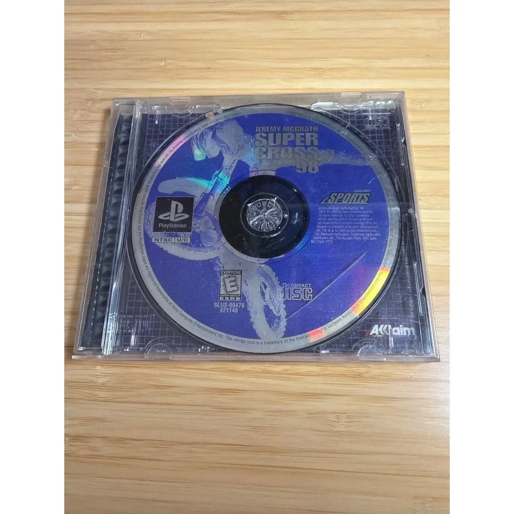 Jeremy McGrath Supercross 98 PS1 PlayStation No‎ Manual Untested
